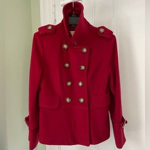 Michael Kors deep red military style jacket - 10P